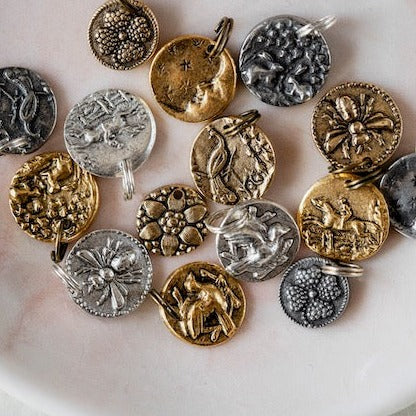 Tiny Button Charms – Bella Vita Jewelry
