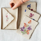 Pressed Flower Note Sets Stationery + Pencils Steve Parkes   