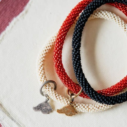 Beaded Bangle + Razorback Charm Beaded Bangles Bella Vita Jewelry   