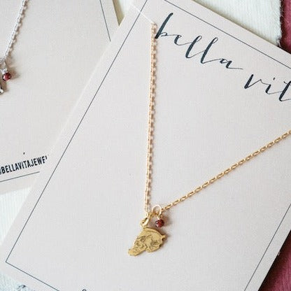 Razorback  Necklace Charm + Pendant Necklaces Bella Vita Jewelry   