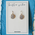 Bitty Buttons Clover Earring Dangle Earrings Bella Vita Jewelry   