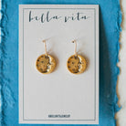 Bitty Buttons Moon & Stars Earring Dangle Earrings Bella Vita Jewelry   