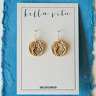 Bitty Buttons Peacock Earring Dangle Earrings Bella Vita Jewelry   