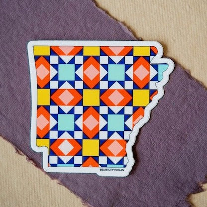 STICKER | Arkansas Quilt Stickers + Crafts Sleet City Woman   
