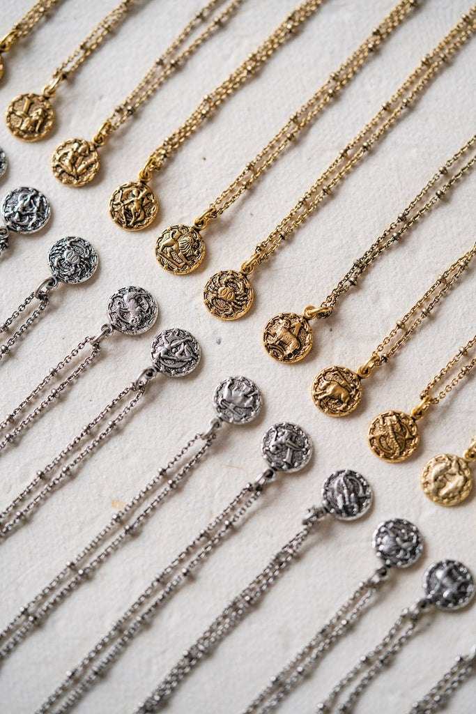 Zodiac Charm Necklace Charm + Pendant Necklaces Bella Vita Jewelry   
