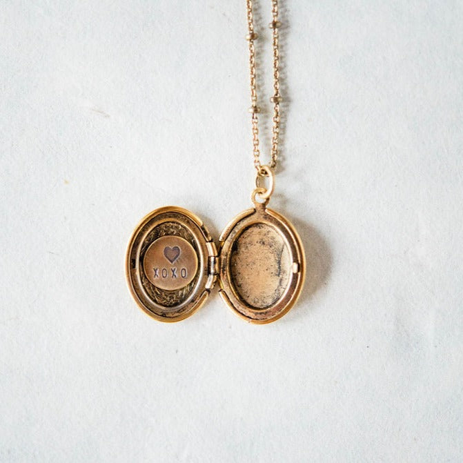 Custom Stamped Locket Locket Necklaces Bella Vita Jewelry   