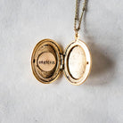 Custom Stamped Locket Locket Necklaces Bella Vita Jewelry   