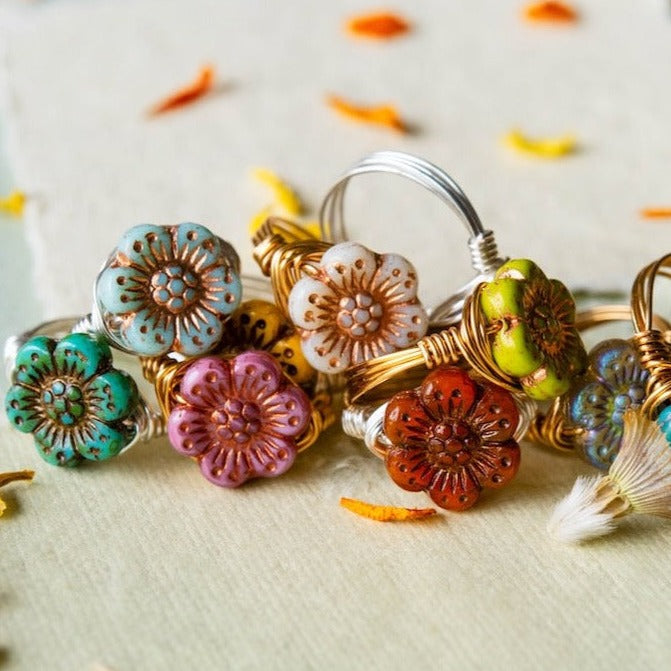 Flower Power Ring Rings Bella Vita Jewelry   