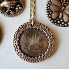 Sunrise Heirloom Button Necklace Charm + Pendant Necklaces Bella Vita Jewelry   