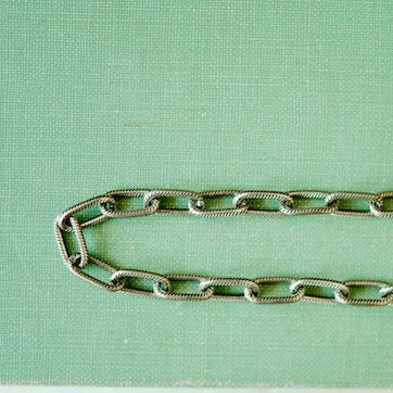 Silver Statement Chains Chain Necklaces Bella Vita Jewelry Medium Elongated Curb Chain  