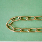 Gold Statement Chains Chain Necklaces Bella Vita Jewelry XL Elongated Curb Chain  