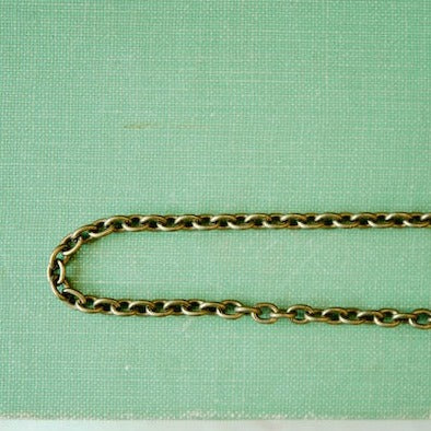 Gold Statement Chains Chain Necklaces Bella Vita Jewelry XS Antique Gold Curb Chain  