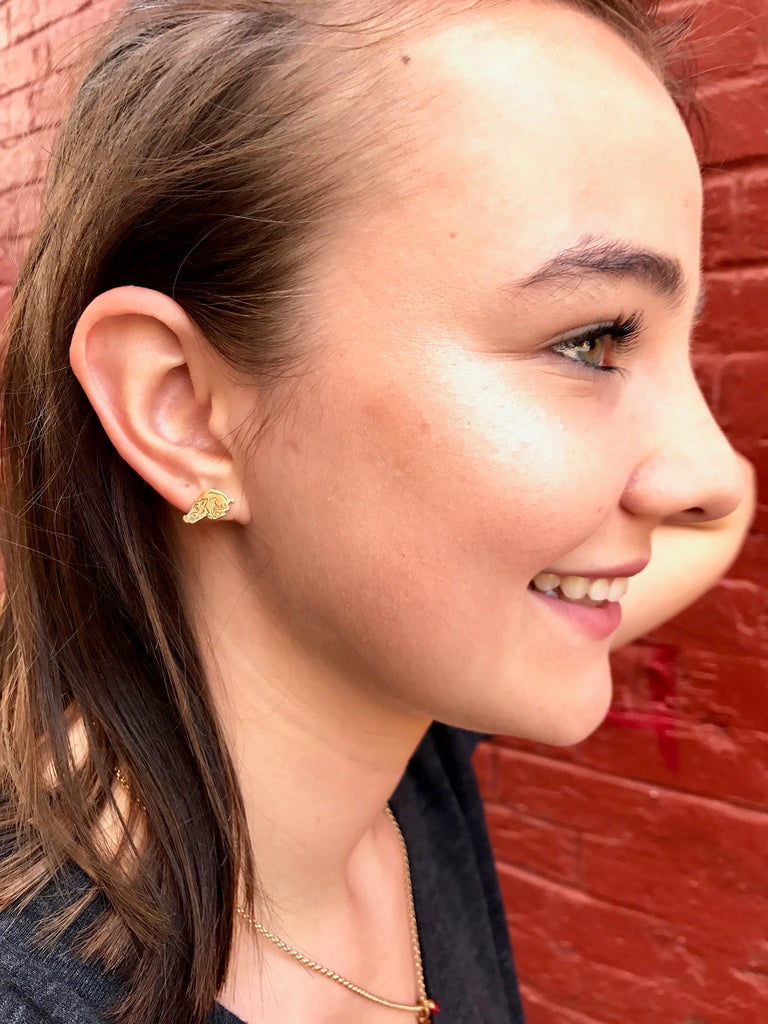 Razorback Studs Stud + Post Earrings Bella Vita Jewelry   