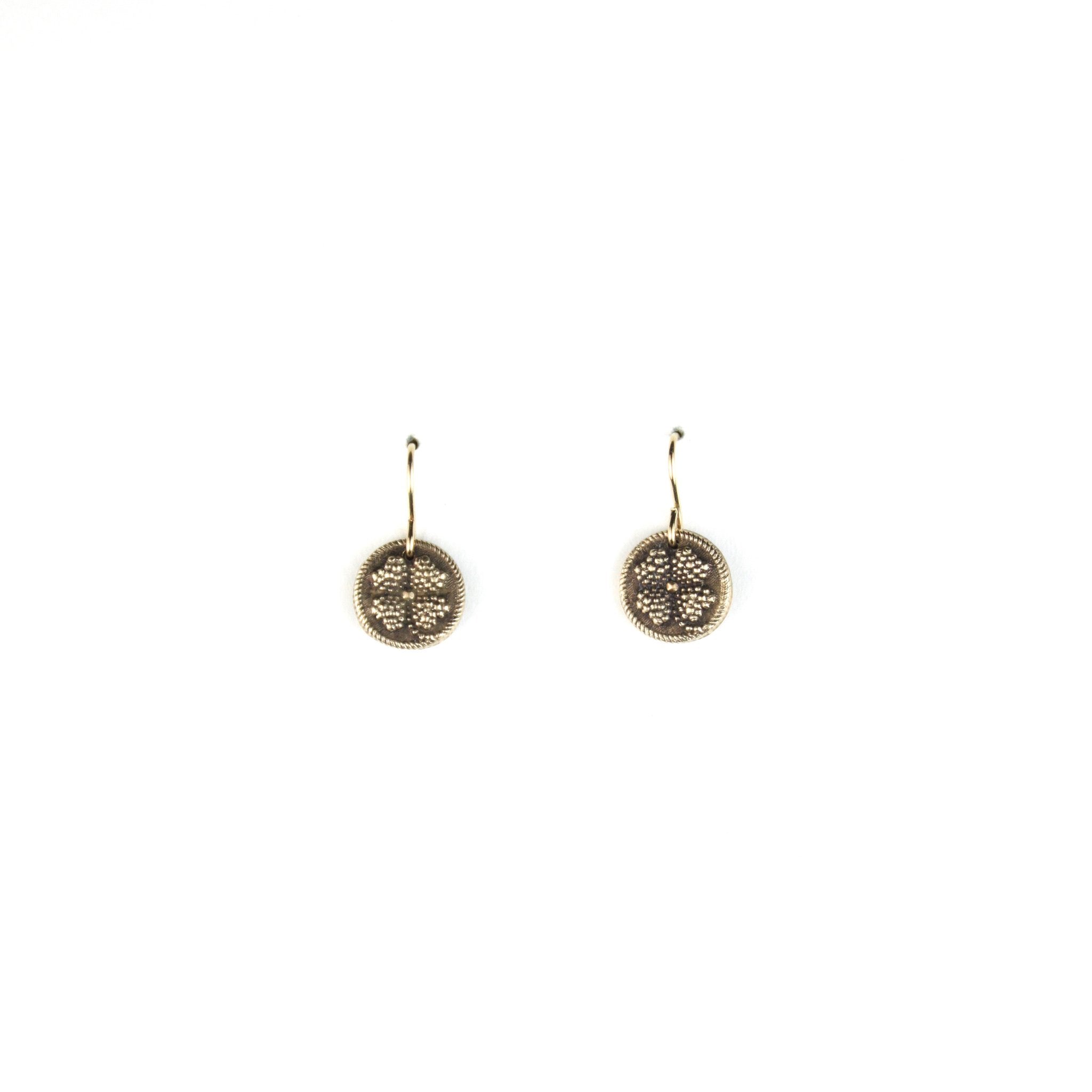 Bitty Buttons Clover Earring Dangle Earrings Bella Vita Jewelry   