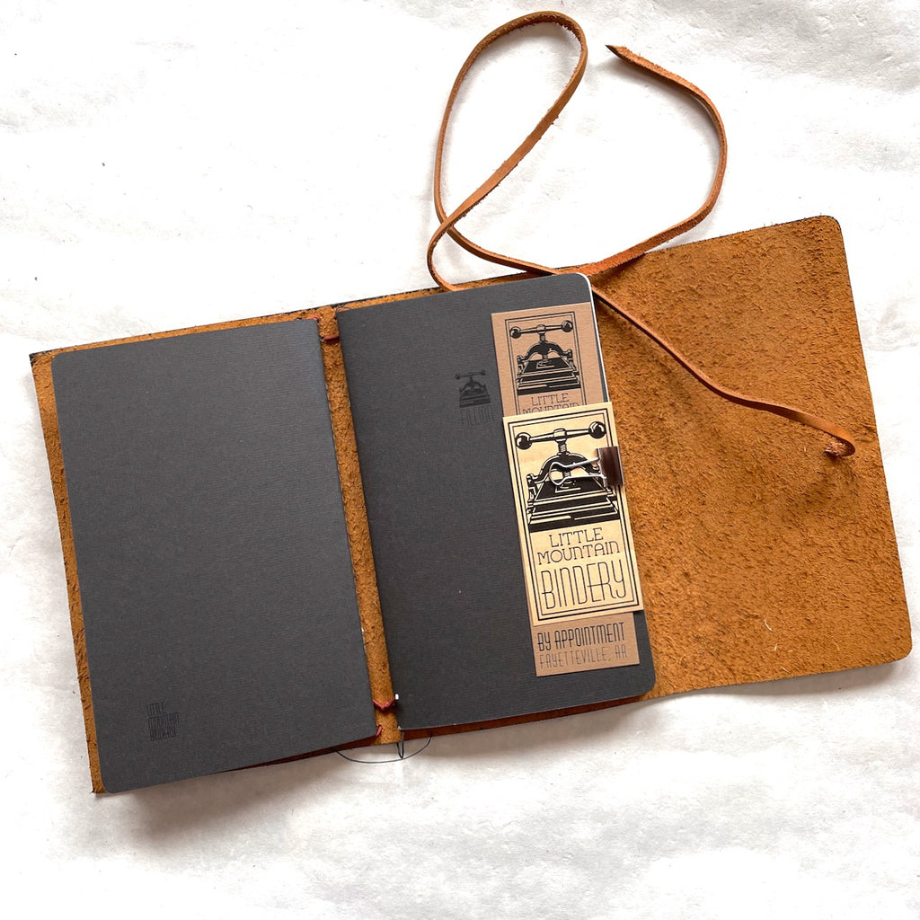 Handmade Leather Fillion Journals Journals Little Mountain Bindery   