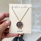 "Mama Bird" Heirloom Button Necklace Charm + Pendant Necklaces Bella Vita Jewelry   