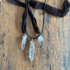 NECKLACE | Arkansas Quartz Charm + Pendant Necklaces Bella Vita Jewelry   