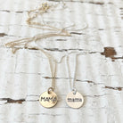 Hand Stamped "Mama" Necklace Charm + Pendant Necklaces Bella Vita Jewelry   