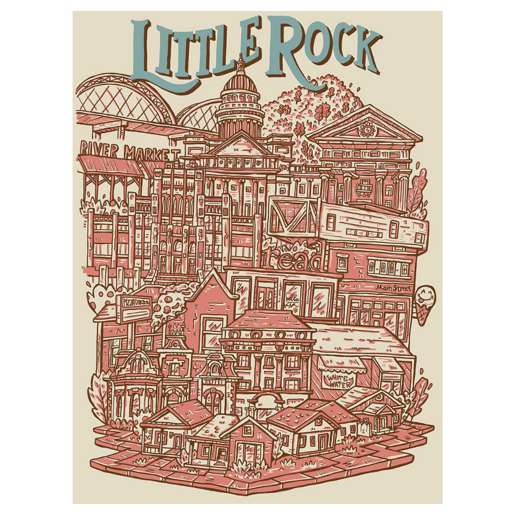 Little Rock Neighborhood Print SALE Lifestyle Sale   