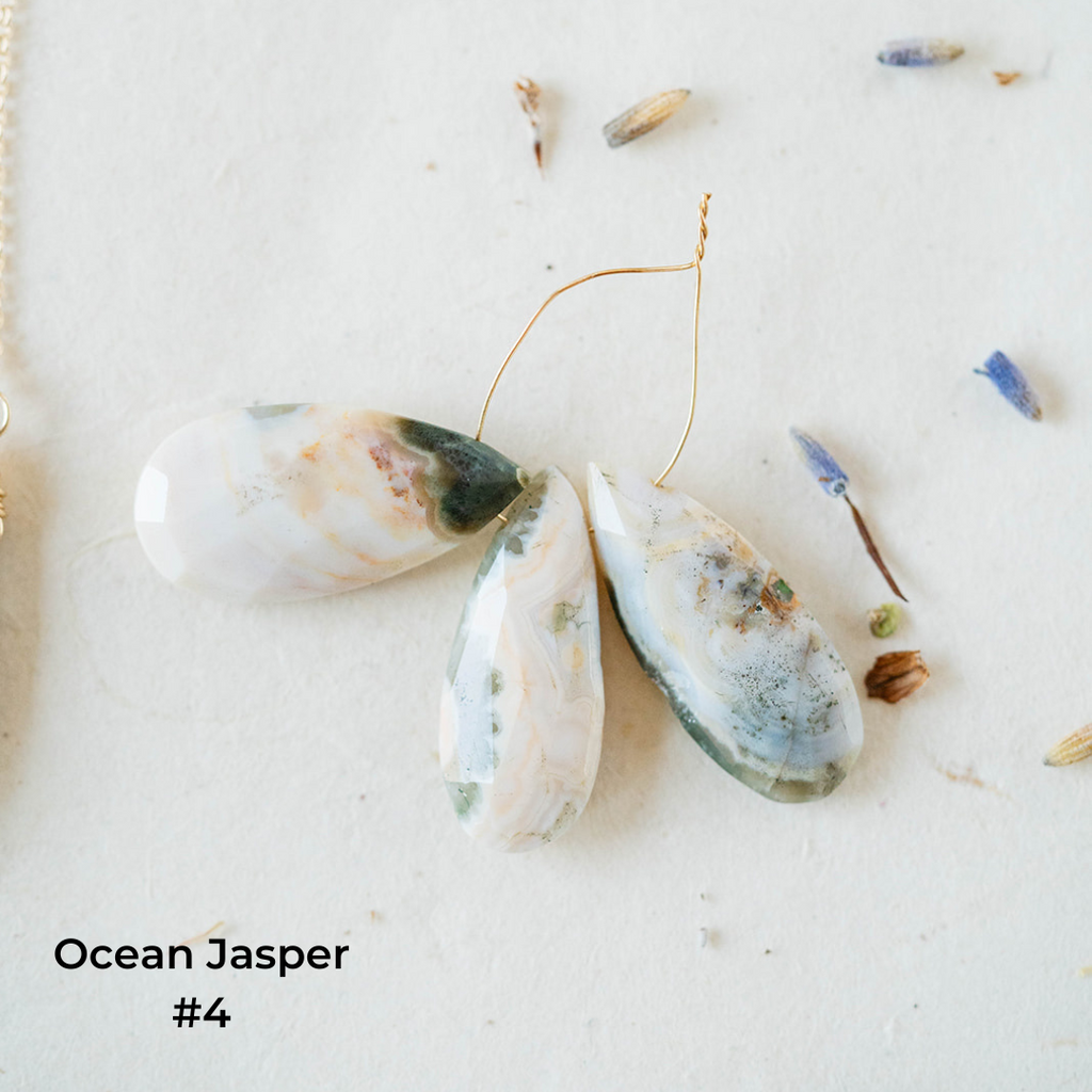 One of a Kind Ocean Jasper Sets Charm + Pendant Necklaces Bella Vita Jewelry #4  