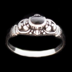 Sterling Silver and Black Onyx Ring Rings Zeppo Merchandisers   