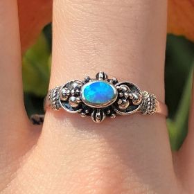 Sterling Ring with Opal Rings Zeppo Merchandisers   