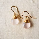 Rose Quartz Earrings Dangle Earrings Bella Vita Jewelry   