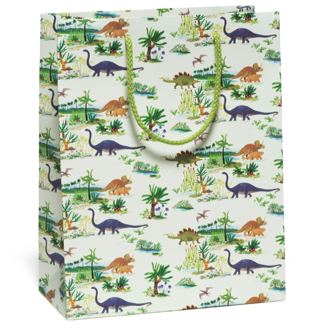 Assorted Gift Bags Gift Wrapping Red Cap Cards Large - Dinosaurs  