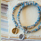 Beaded Bangle + Moon Charm Beaded Bangles Bella Vita Jewelry   