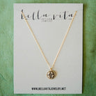 Tiny Token Clover Necklace Charm + Pendant Necklaces Bella Vita Jewelry   