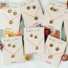 Bitty Buttons Necklace & Earring Gift Sets Charm + Pendant Necklaces Bella Vita Jewelry   