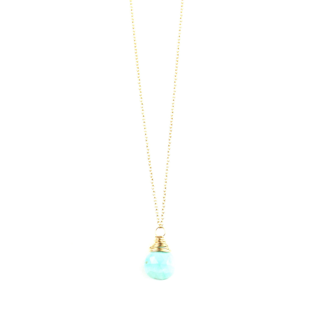 Turquoise Necklace Charm + Pendant Necklaces Bella Vita Jewelry   