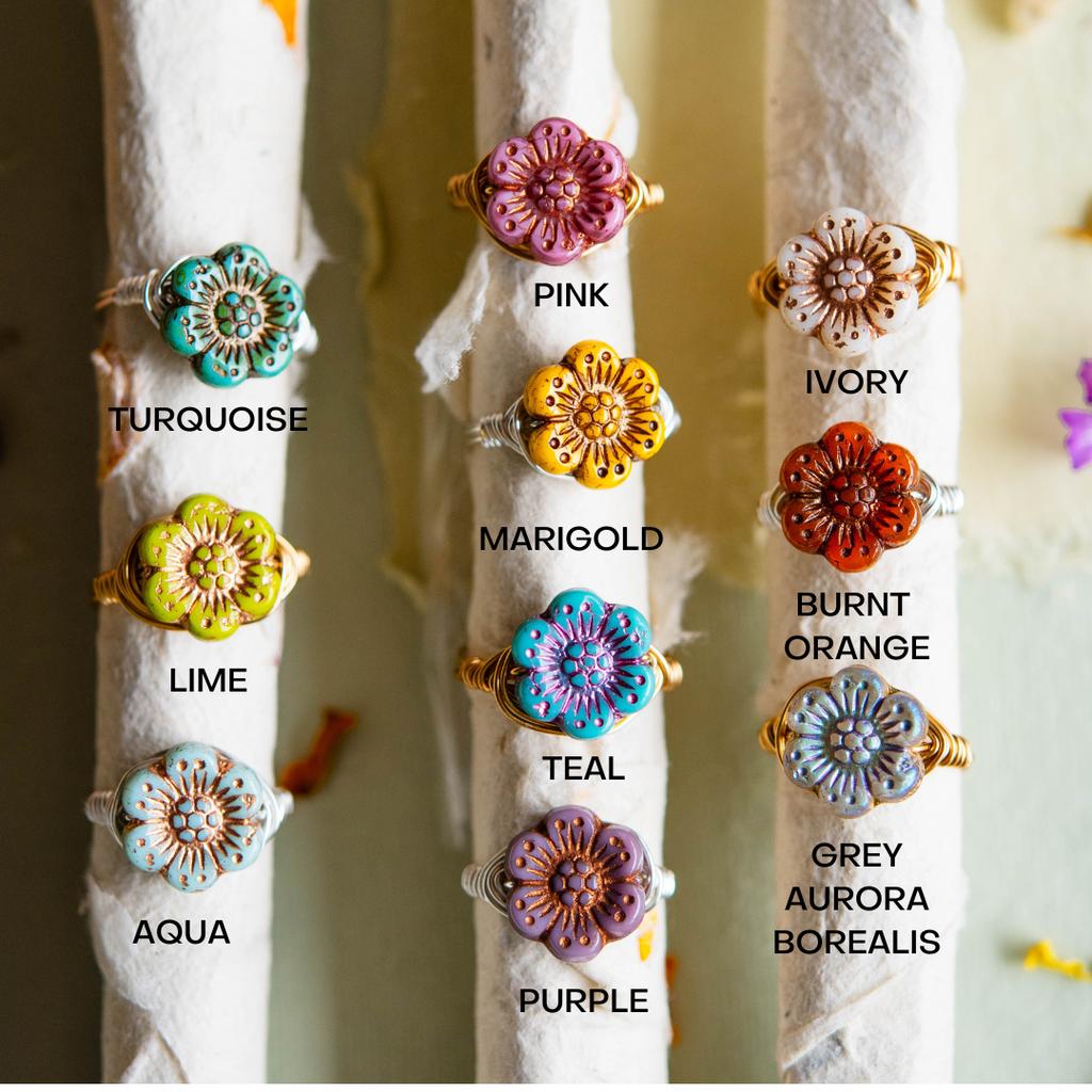 Flower Power Ring Rings Bella Vita Jewelry   
