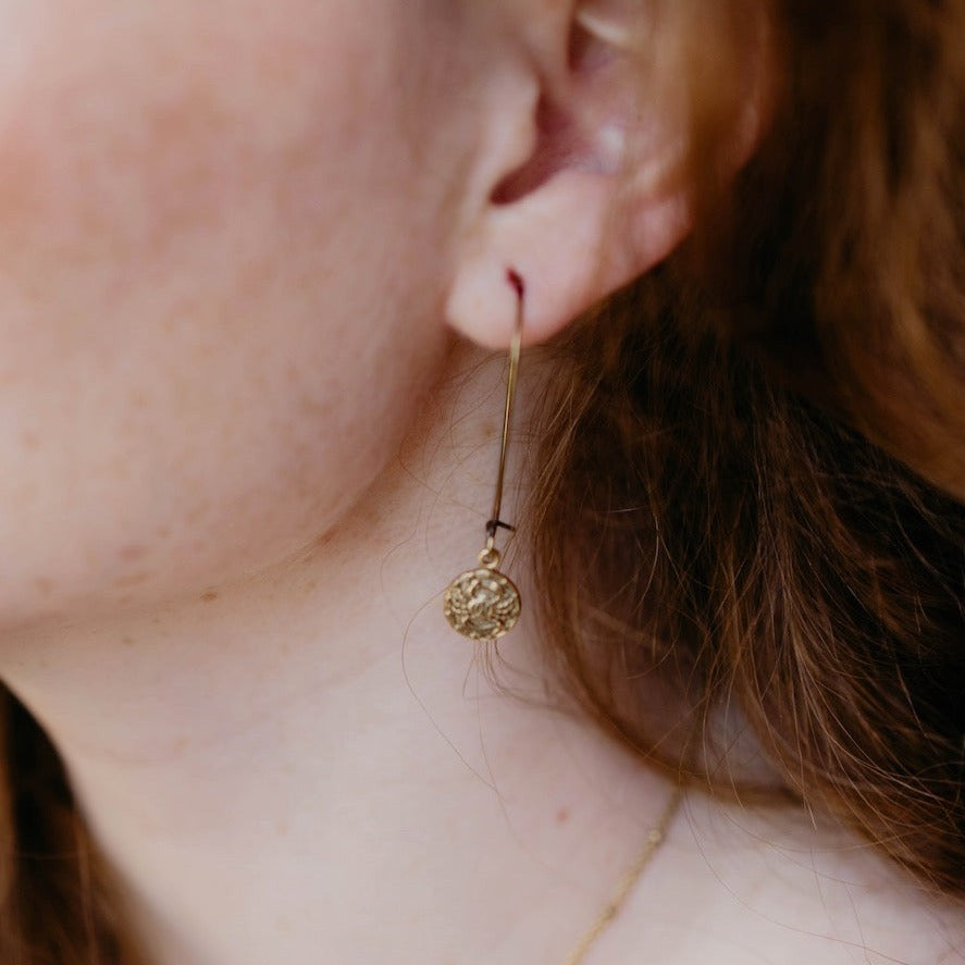 Zodiac Charm Earring Dangle Earrings Bella Vita Jewelry   
