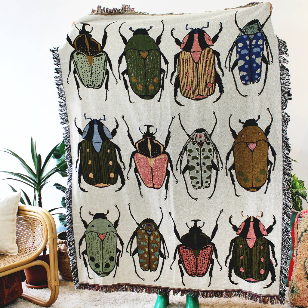 Beetle Party Tapestry Blanket Home Accents Calhoun & Co.   