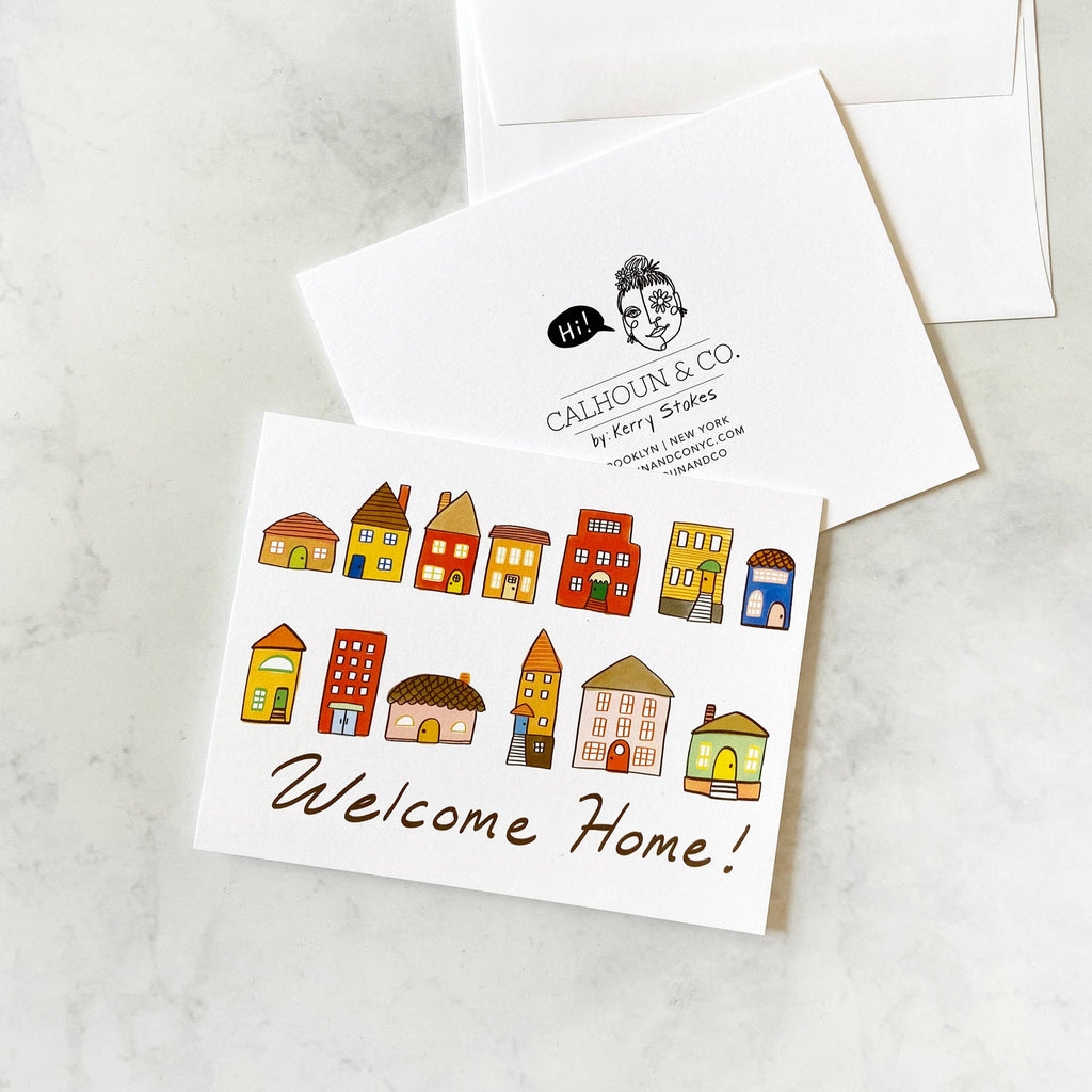 Welcome Home! Greeting Card Stationery + Pencils Calhoun & Co.   